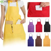 ECHOME Apron with Pocket Cooking for Women Men Kitchen Sleeveless Cleaning Waterproof Antifouling Cleaning Accessories Aprons