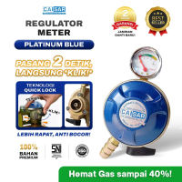 CAISAR - (Affiliate) Regulator Kompor Gas Meter AUTO LOCK QUICK COUPLING ANTI BOCOR | Platinum Blue 