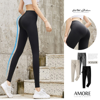 【Amore女裝】鯊魚皮顯瘦高彈束腰提臀壓力褲