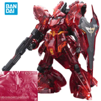 Bandai Original GUNDAM Anime Model RG MSN-04 SAZABI CLEAR COLOR LIMITED ITEM Action Figure Assembly Model Toys Gifts for Kids