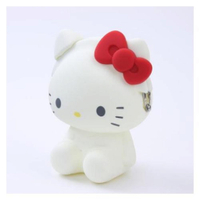 【震撼精品百貨】Hello Kitty 凱蒂貓~kitty 3D 矽膠人形零錢包-白#77676