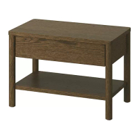 TONSTAD 邊桌, 棕色/染色橡木面板, 64x40 公分