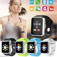 A1 Smart Watch Bluetooth WristWatch Sport Pedometer with SIM Card Passometer Camera Smartwatch for Android Better Than GT08 DZ09