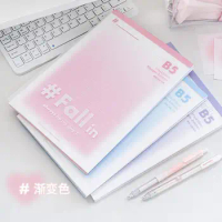 New 2020 Powder blusher Gradual Change Series Blue violet memo pad B5 legal pad Student rough book c