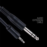 Audio Aux Cable 3.5mm to 6.5mm Jack 3.5 to 6.35 to 6.35mm Male to Male Aux Cord for Guitar Mixer Amplifier CD Player Speaker