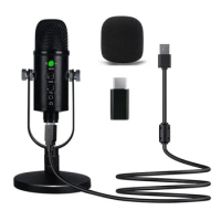 RISE-USB Microphone,Condenser Computer Microphone,Plug &amp;Play Mic,For Streaming Media, Games,Youtube,Recording,Laptops,Phones