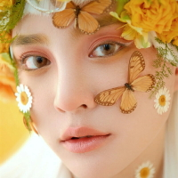 蝴蝶貼花臉部裝飾標本昆蟲真蟲3d立體創意妝容造型新娘寫真仙女妝