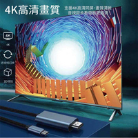 限時免運優惠【Wephone】Type-C 轉 HDMI 4K高清影音傳輸線-2米(支援iPhone15系列機型使用)