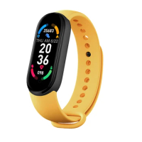 M6 Smart Band 2021 Watch Fitness Tracker Heart Rate Blood Pressure Monitor Color Screen IP67 Waterproof Band Magnetic charger