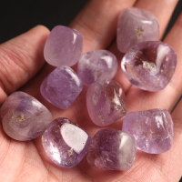 千琪水晶原石取材大自然紫水晶碎石擺件大顆粒能量療愈石消磁凈化