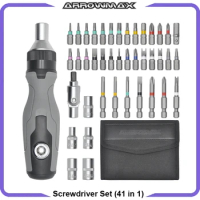 ARROWMAX (41 in 1) Ratcheting Screwdriver Set Versatile Ratchet Manual Screwdriver Bit Set for DIY and Professional Projects