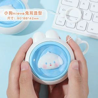 全城熱賣 - 2025新款暖手寶usb充電暖寶寶自發熱可愛女隨身攜帶冬季手握取暖小狗nieva-兔耳造型1200mAh