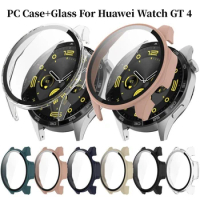 Hard PC Case Glass For Huawei Watch GT4 46MM 41MM Full Coverage Bumper Screen Protector Shell For Huawei Watch GT 4 Accessories