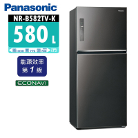 Panasonic國際牌 580公升 一級能效2門變頻電冰箱 NR-B582TV 晶漾黑/晶漾銀