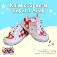 Sepatu Anak Laki-laki Casual Rifkidz Usia 1-3 Tahun By Unyu Fortuna 23 RB Putih Merah