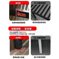 【免運】床架 雙人床架 加高床架 午休床 鐵床 折疊床 現代簡約鐵藝床雙人床鐵床1.5米單人1.2m鐵架床1.8加厚加