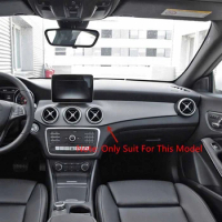 Carbon Fiber Car Dashboard Center Console Air Condition Panel Decoration For Mercedes Benz W176 GLA X156 CLA C117 13-19 Parts
