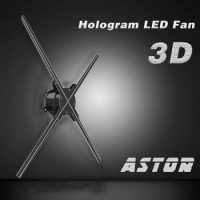 65cm 3D Hologram Advertising Fan Projector light display holographic LED holograma wifi Air image 3D LED Fan hologram fan