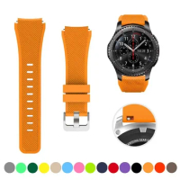 22mm Watch Strap For Samsung galaxy watch 3/45mm/46mm/Gear s3 Silicone Correa Watchabnd bracelet Huawei Watch gt2/3/2e 46mm band