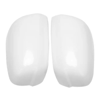 Car Side Wing Mirror Cover Caps Rearview Mirror Cover Outside Door Mirror Shell for Honda Jazz Fit GE