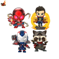 In Stock 100% Original HotToys COSBABY Iron Spider Armor DOCTOR STRANGE Iron Man Rocket Movie Character Model Collection Artwork