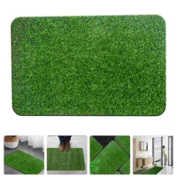 Artificial Turf Door Mat Home Decoration Green Fake Grass Front Green Grass Grass Rug Outdoor Rug Mats Plastic Foot Welcome Mats