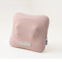 【巧福】無線溫熱按摩枕 UC-550 (肩頸按摩/溫熱按摩/魔力紓壓抱枕/3D揉捏)#粉紅-粉紅