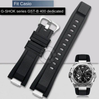 For Casio G-shock GST-B400BD/GST-B400AD heart of steel series modified silicone watch strap rubber Bracelet accessories For men