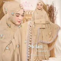 [P R O M O]KATUN RAYON PREMIUM | Mukena dewasa Natasha | Mukena dewasa Melati Berkualitas XL moca
