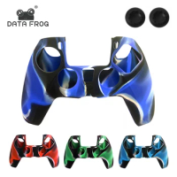 DATA FROG Silicone Case Protective Cover For PS5 Controller Color mixing Soft Gel Rubber Case Cover For PS5 Gamepad