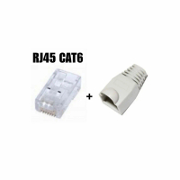 Konektor RJ45 CAT6 dan Plugboot / Sarung RJ45
