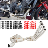 For Honda CBR650 CB650R CB650F CBR650F CBR 650 2014- 2023 Motorcycle Full System Exhaust Escape Moto System Modified Muffler