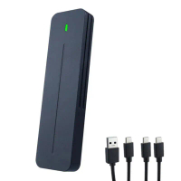 Sarung Cakera Padu Aluminium CL, sarung PCIE M.2 10Gbps, penyesuai NVMe ke USB‑C 3.2 untuk cakera 22