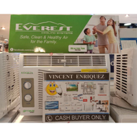 Everest window type aircon .5hp .6hp 1hp 1.5hp (manual no timer)