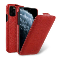 2020 New Business Flip Cover For iPhone 11 Pro Real Genuine Leather Cowhide Phone Case Bags For iPhone11 Pro Max Purple Orange
