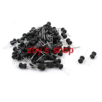 100 (+-2%) x 100uH 500mA 6x8mm 10% Ferrite Core Shielded Radial Lead Inductor Black