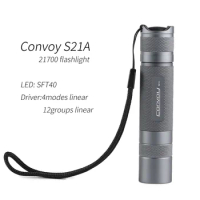 Convoy S21A with luminus SFT40,21700 flashlight ,Torch