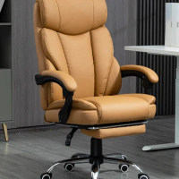 Luxurious Commerce Office Chair Leather Massage Recliner Computer Boss Office Chair Home Bedroom Cadeira Office Furniture LVOC