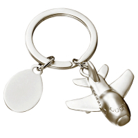 《REFLECTS》小飛機鑰匙圈(霧銀) | 吊飾 鎖匙圈
