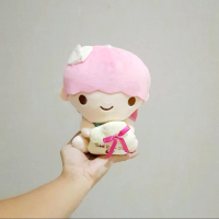 Lala Little Twin Star Costum Polka Biru Size 20 Cm / Boneka Kiki Lala