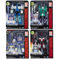 Original New Transformers Titans Return Soundwave, Six Shot, Sky Shadow and Overlord Leader Class Anime Action Figure Model Toys