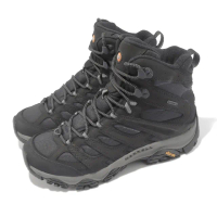 【MERRELL】越野鞋 Moab 3 APEX Mid WP 男鞋 黑 登山鞋 防水 黃金大底 戶外 郊山 中筒(ML037049)