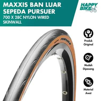 MAXXIS Ban Luar Sepeda Pursuer Skinwall 700 x 28C Nylon Wired 115 PSI Bicycle Outer Tires Sepeda Bal