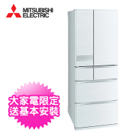 MITSUBISHI 三菱 日本原裝605L六門變頻冰箱(MR-JX61C-W)