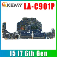 For Dell alienware 13 R2 laptop motherboard LA-C901P motherboard CPU I5-6200U i7-6500U GPU GTX960M Mainboard CN-0VC62V CN-0V3TCJ