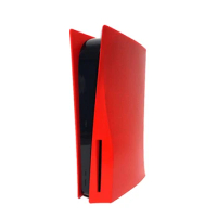 Replacement Plate for PS5 Game Plate Case Console Skin Protective Cover for Playstation 5 Shell Accessories(Red)