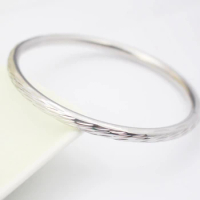 Blank Hoop Bangle and Bracelet Embossing Stamp Silver Color Stainless Steel Bracelet 316l Stainless Steel Bangle Jewelry