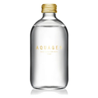現貨免運 AQUAGEN 海洋深層水金蓋無氣泡版(無氣泡) 330ml x 24  玻璃瓶 免運 天然水