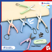 GUNTING LIPAT MINI TRAVELLING Stainless Steel Retractable Mini Folding Scissors Portable