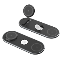 3 in 1 Qi2 Magnetic Wireless Charger For iPhone 15 14 13 12 Fast Charging Station For  Watch 9 8 7 6